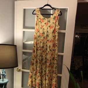 Yellow floral dress